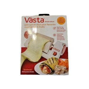 VASTA Sheet Slicer Veggie Pasta Maker Vegan Keto - As Seen On TV - New Sealed
